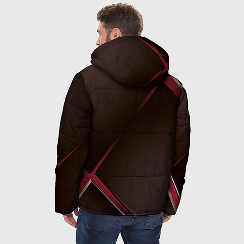 Мужская зимняя куртка Diluc Ragnvindr Дилюк Рагнвиндр, Genshin Impact / 3D-Красный – фото 4