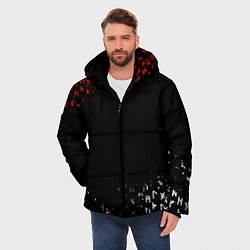 Куртка зимняя мужская КРАСНО БЕЛЫЕ РУНЫ, цвет: 3D-черный — фото 2