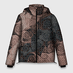 Куртка зимняя мужская Коллекция Journey Шоколад 566-974 Дополнение, цвет: 3D-светло-серый