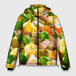 Куртка зимняя мужская Весь в оливье, цвет: 3D-светло-серый