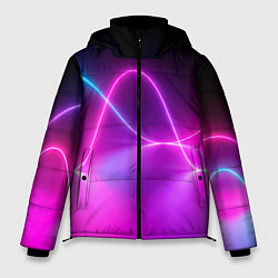 Куртка зимняя мужская Лучи света pink theme, цвет: 3D-черный