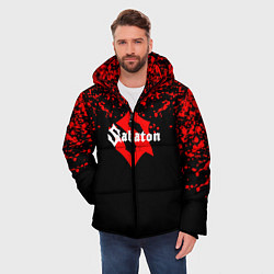 Куртка зимняя мужская Sabaton красные брызги, цвет: 3D-красный — фото 2