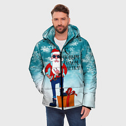 Куртка зимняя мужская Hipster Santa 2022, цвет: 3D-черный — фото 2