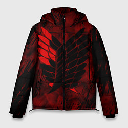 Куртка зимняя мужская Атака Титанов Неоновый 2022, цвет: 3D-красный