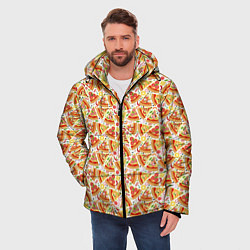 Куртка зимняя мужская Пицца Pizza, цвет: 3D-черный — фото 2