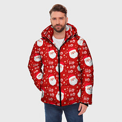Куртка зимняя мужская САНТА КЛАУС НОВЫЙ ГОД, цвет: 3D-красный — фото 2