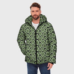 Куртка зимняя мужская Змеиная Шкура Snake, цвет: 3D-светло-серый — фото 2