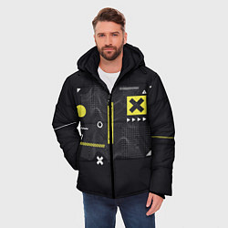 Куртка зимняя мужская Cyberworld кибермир, цвет: 3D-черный — фото 2