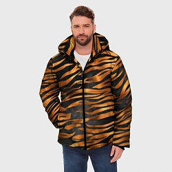 Куртка зимняя мужская В шкуре тигра, цвет: 3D-светло-серый — фото 2