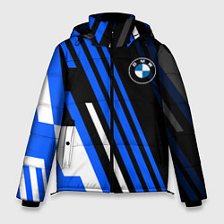 Куртка зимняя мужская БМВ BMW СИНИИ ЛИНИИ, цвет: 3D-черный