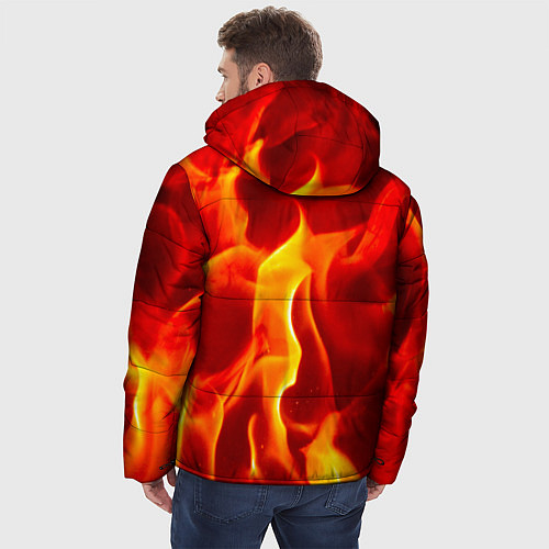 Мужская зимняя куртка Fire Tiger Face 2022 / 3D-Красный – фото 4