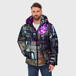 Куртка зимняя мужская Инженерия, цвет: 3D-светло-серый — фото 2