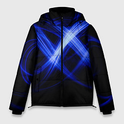 Куртка зимняя мужская Синяя бесконечность энергии, цвет: 3D-черный