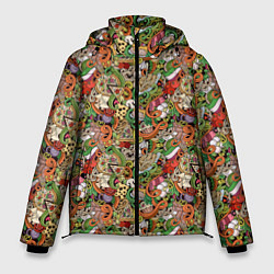 Куртка зимняя мужская Еда Разная, цвет: 3D-светло-серый