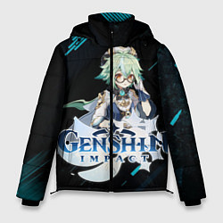 Куртка зимняя мужская Genshin Impact, цвет: 3D-светло-серый