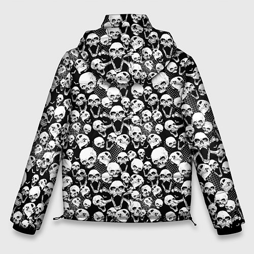 Мужская зимняя куртка Screaming skulls & web / 3D-Светло-серый – фото 2