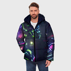 Куртка зимняя мужская Космическая битва, цвет: 3D-светло-серый — фото 2