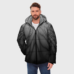 Куртка зимняя мужская Коллекция Rays Лучи Черный Абстракция 661-11-w1, цвет: 3D-черный — фото 2