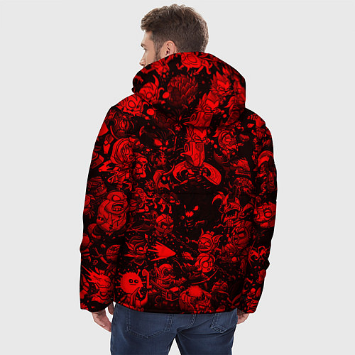 Мужская зимняя куртка DOTA 2 HEROES RED PATTERN ДОТА 2 / 3D-Красный – фото 4