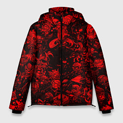 Куртка зимняя мужская DOTA 2 HEROES RED PATTERN ДОТА 2, цвет: 3D-красный