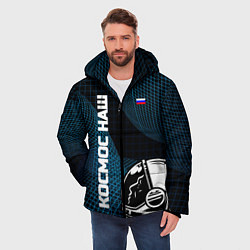 Куртка зимняя мужская РОСКОСМОС на новом витке, цвет: 3D-черный — фото 2