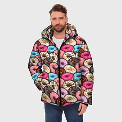 Куртка зимняя мужская Sweet donuts, цвет: 3D-светло-серый — фото 2