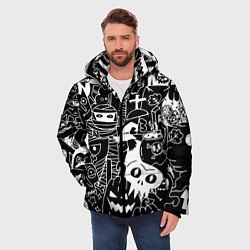 Куртка зимняя мужская Monster & Cat, цвет: 3D-светло-серый — фото 2