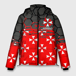 Куртка зимняя мужская Umbrella Corporation - Соты, цвет: 3D-светло-серый
