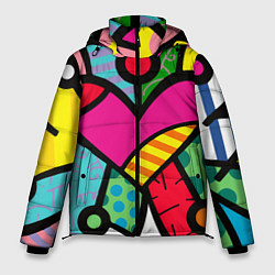 Куртка зимняя мужская Ромеро Бритто Арт, цвет: 3D-красный
