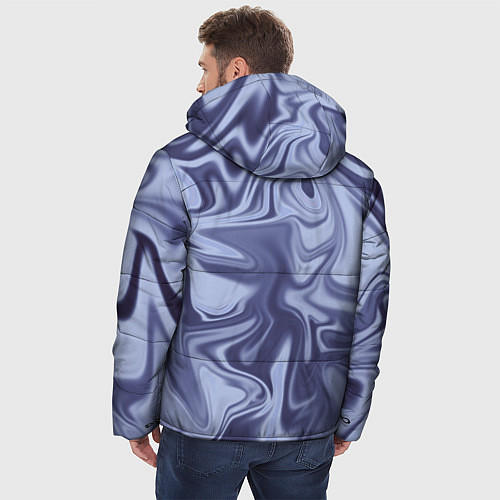 Мужская зимняя куртка Crystal Abstract Blue / 3D-Светло-серый – фото 4