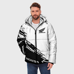 Куртка зимняя мужская Honda sport pattern, цвет: 3D-черный — фото 2