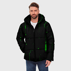 Куртка зимняя мужская Neon Green Light, цвет: 3D-красный — фото 2
