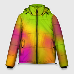 Куртка зимняя мужская Голография в узоре, цвет: 3D-красный