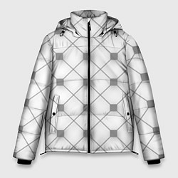 Куртка зимняя мужская Геометрия квадрат, цвет: 3D-черный