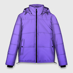 Куртка зимняя мужская Красивый фиолетовый светлый градиент, цвет: 3D-черный