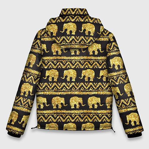 Мужская зимняя куртка Золотые слоны / 3D-Светло-серый – фото 2