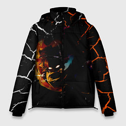 Куртка зимняя мужская КЛИНОК РАССЕКАЮЩИЙ ДЕМОНОВ Зеницу Агацума, цвет: 3D-красный