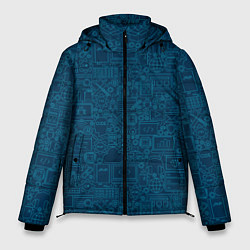Куртка зимняя мужская Информатика Informatics, цвет: 3D-черный
