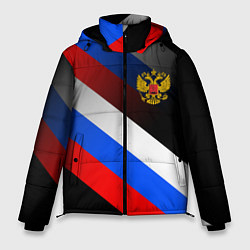 Куртка зимняя мужская ФЛАГ РОССИИ ЛИНИИ, цвет: 3D-красный