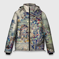 Куртка зимняя мужская Fallout - city, цвет: 3D-черный