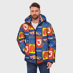 Куртка зимняя мужская Миротворец Паттерн, цвет: 3D-красный — фото 2
