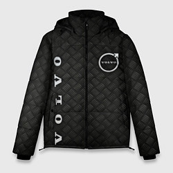 Куртка зимняя мужская Логотип VOLVO на металле, цвет: 3D-черный