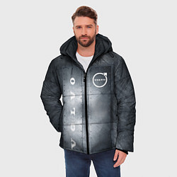 Куртка зимняя мужская Металлические пластины VOLVO, цвет: 3D-черный — фото 2