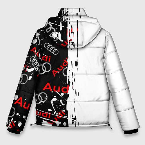 Мужская зимняя куртка АУДИ Autosport Паттерн / 3D-Светло-серый – фото 2