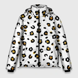 Куртка зимняя мужская Пятна леопарда leopard spots, цвет: 3D-черный