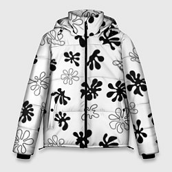 Куртка зимняя мужская Кляксы краски, цвет: 3D-светло-серый