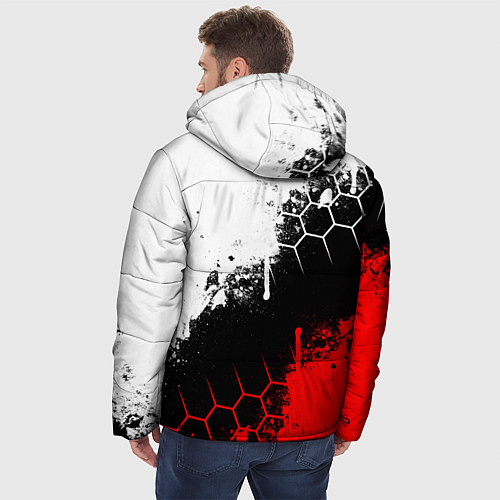 Мужская зимняя куртка YAMAHA - ЯМАХА / 3D-Красный – фото 4