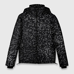 Куртка зимняя мужская Пиксельный паттерн Минимализм, цвет: 3D-красный