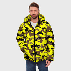 Куртка зимняя мужская Камуфляж Жёлто-Коричневый, цвет: 3D-светло-серый — фото 2