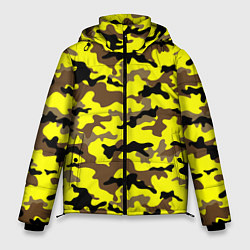 Куртка зимняя мужская Камуфляж Жёлто-Коричневый, цвет: 3D-красный